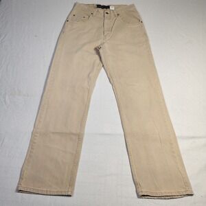 Vintage Levis SilverTab Jeans 32x36 Straight Loose Tan Cotton Khaki Made in USA